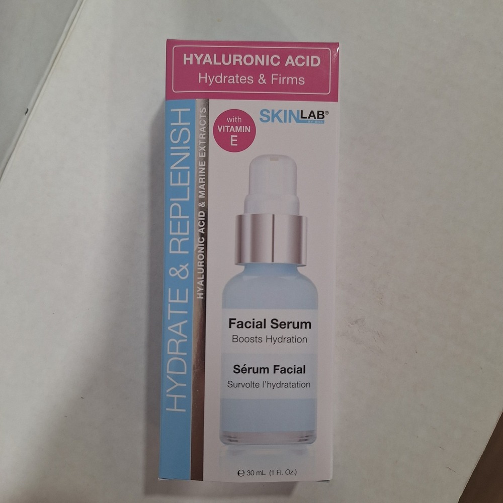 SkinLab Hydrate & Replenish Facial Serum With Vitamin E 1oz. Hyaluronic Acid NEW - Picture 14 of 15